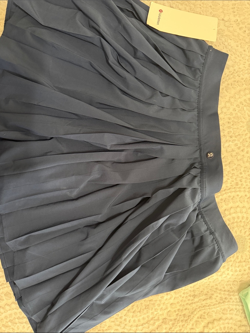 lululemon athletica Pleated Mini Skirt in Slate Blue